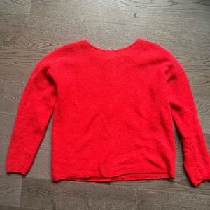 Sezane Gaspard Cardigan Jumper Sweater in Red